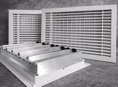 KRV klapani bilan RAN-U2 devor ventilyatsiya panjarasi