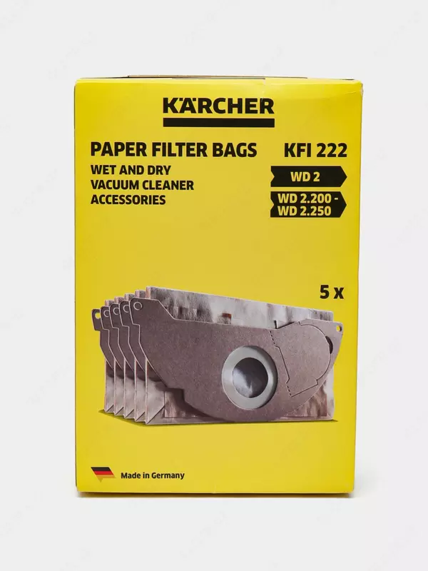  Бумажные фильтр-мешки (5 шт.) к WD 2 - 