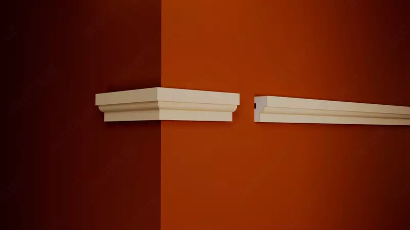 Dekorativ molding 7x3sm