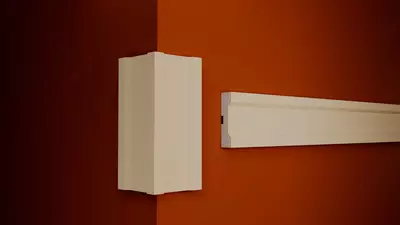 Декоративные пенопластовые изделия с покрытием AMK для экстерьера 13x3 см