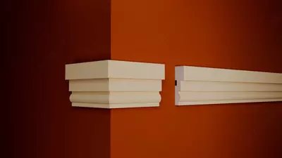 Декоративная лепка 12x4 см