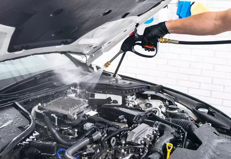 Услуга по выездной автомобильной мойке и чистке моторов