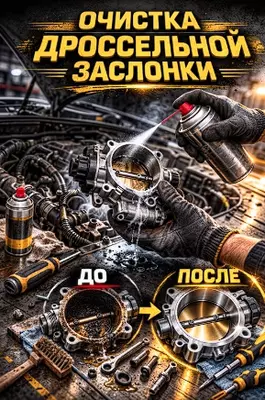 Очистка дроссельной заслонки