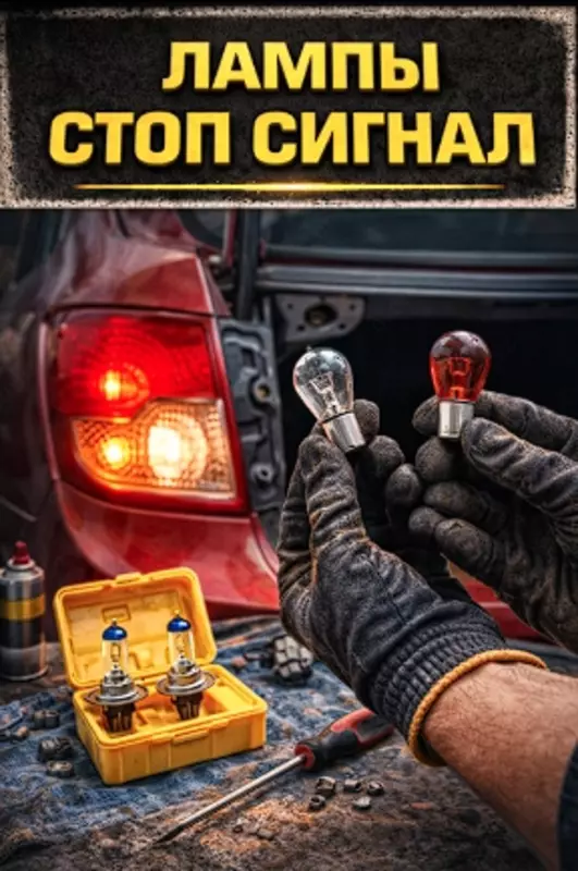 Замена лампы стоп-сигнала