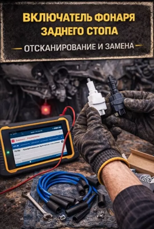 Включатель фонаря заднего стопа — сканирование и замена