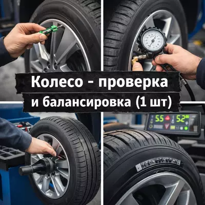 Колесо — проверка и балансировка (1 шт)
