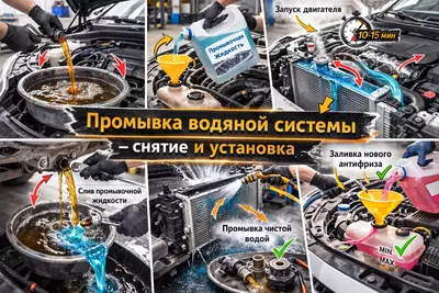 Промывка водяной системы охлаждения