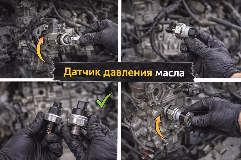 Датчик давления масла — замена