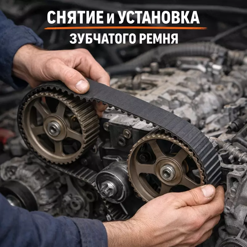 Зубчатый ремень — снятие и установка