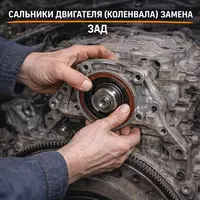 Сальник коленвала задний — замена