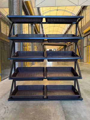  Meva va sabzavotlar uchun stellaj Ulgurji va chakana