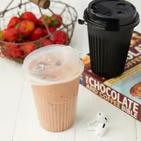  Qovurg‘ali  qovurg‘asiz qora va xira stakanlar + qopqoq ООО «FOOD UPAK MARKET»