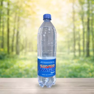  SilverWater 1 л (газированная) Натуральная газированная питьевая вода «Natural Sparking Drinking Water». - 