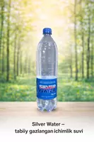 SilverWater 1 л (газированная) Натуральная газированная питьевая вода «Natural Sparking Drinking Water».