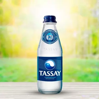  Минеральная вода TASSAY Premium  газированная  стеклянной бутылке  0.25 л - 