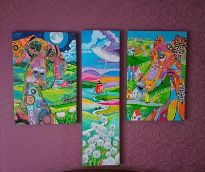 Интерьерные картины  акриловая живопись