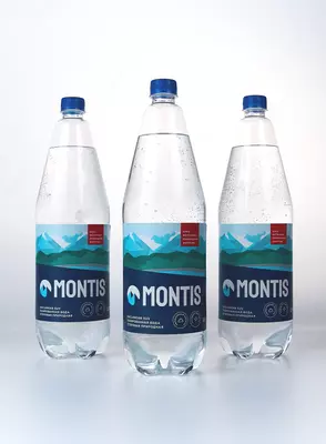 Вода столовая питьевая Montis 1 5 л. с газом