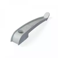 Держатель круглого кабеля односторонний для прямого монтажа на 8 мест серый (20шт/240шт уп/кор) Промрукав