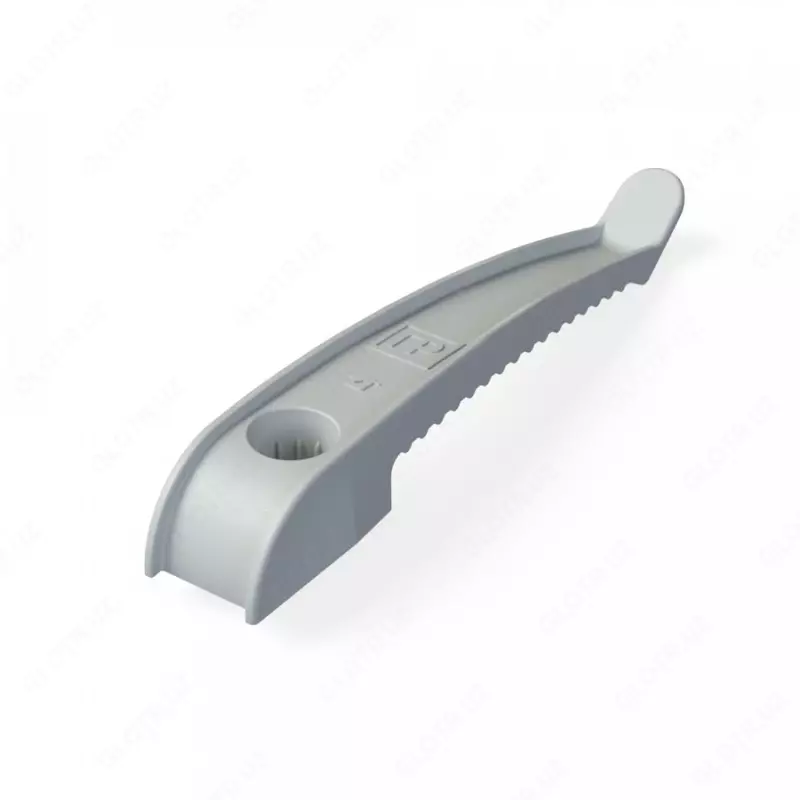 Держатель круглого кабеля односторонний для прямого монтажа на 8 мест серый (20шт/240шт уп/кор) Промрукав