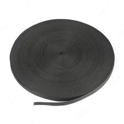 Текстильная монтажная лента 20 мм черная (50 м / пакет) Промрукав