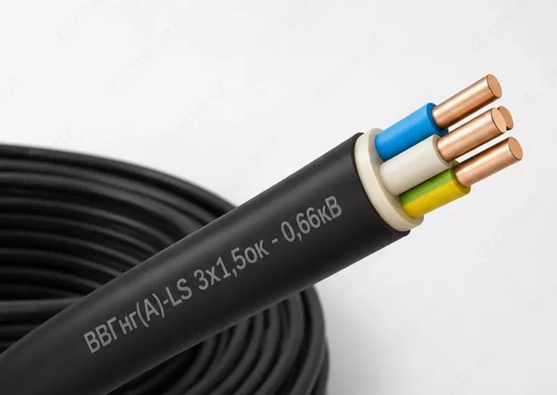 Кабель ВВГнг(A)-LS 3х1 5ок - 0 66кВ