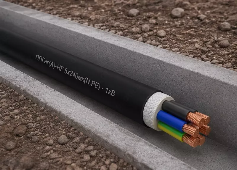Кабель ППГнг(А)-HF 5х240мк(N PE) - 1кВ