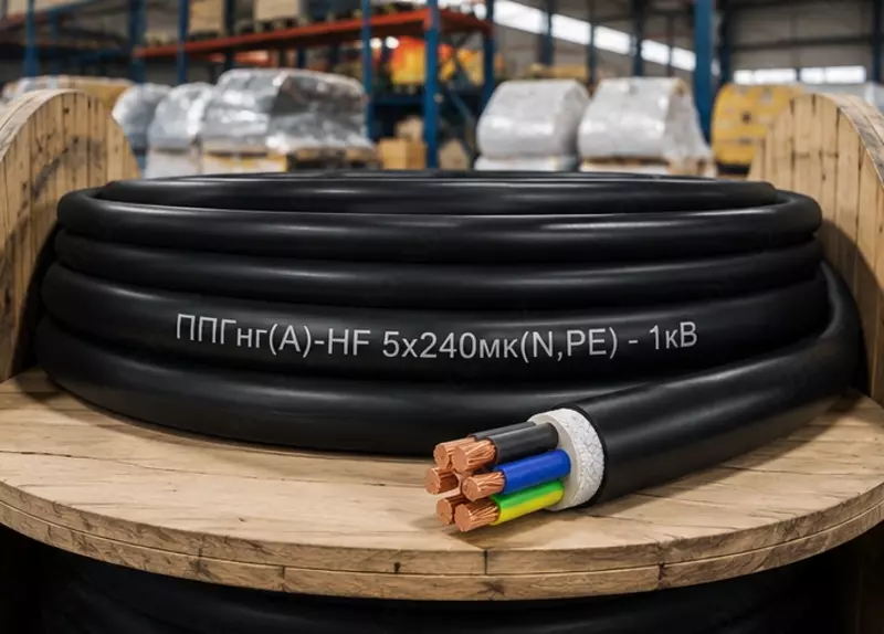  Кабель ППГнг(А)-HF 5х240мк(N PE) - 1кВ Только в розницу