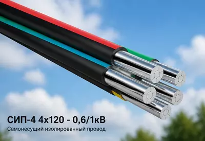 Кабель СИП-4 4х120 - 0 6/1кВ