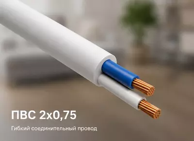 Кабель ПВС 2х0 75