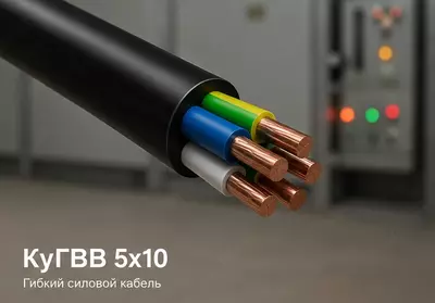 Кабель КуГВВ 5х10 м