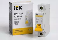   IEK VA47-29 avtomatik o‘chirgichi 1P 10A 4 5kA