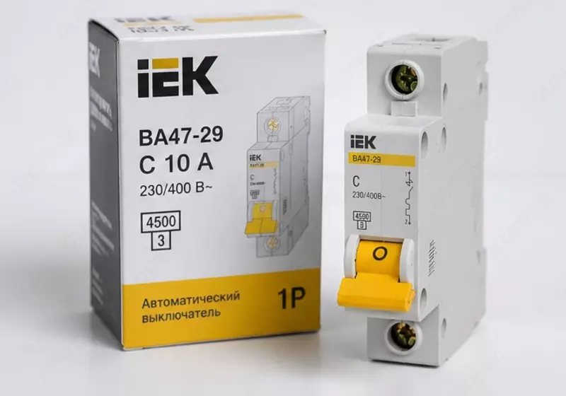   IEK VA47-29 avtomatik o‘chirgichi 1P 10A 4 5kA