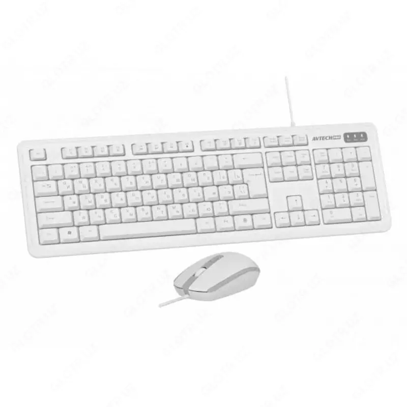  Комплект клавиатура+мышь AVTECH PRO C305 White - 