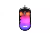 2E Gaming MG345 Transparent o‘yin sichqonchasi  RGB USB Black