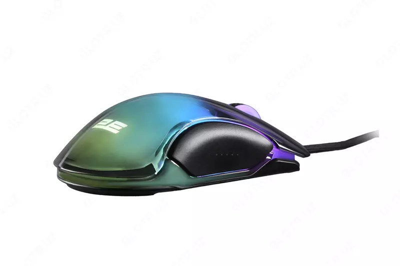   2E Gaming MG345 Transparent o‘yin sichqonchasi  RGB USB Black