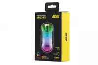 2E Gaming MG345 Transparent o‘yin sichqonchasi  RGB USB Black - TMarket