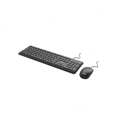  Проводной набор клавиатуры и мыши 2Е MK405 USB Black Low Profile - 