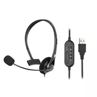 Mono On-ear 2E CH11 USB kompyuter garniturasi  omni-mic  2 m  qora