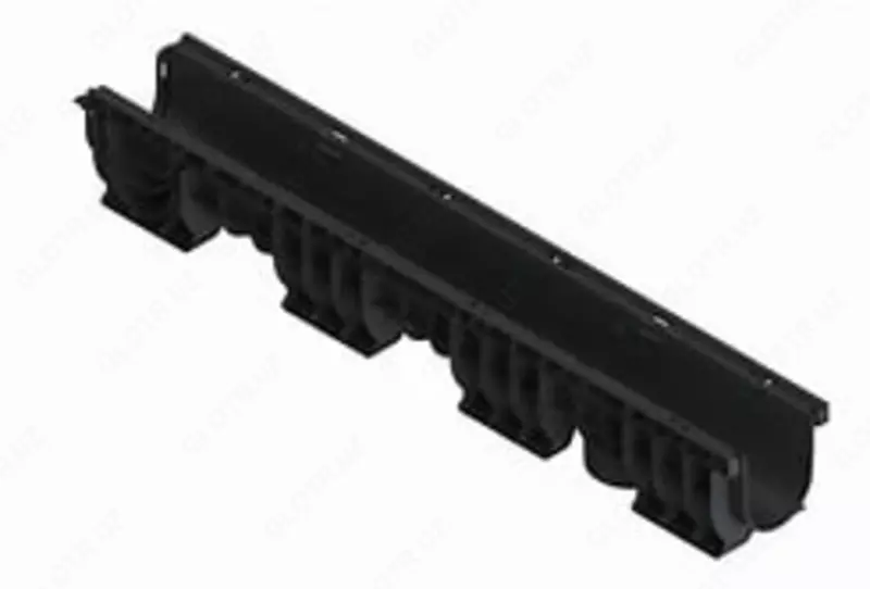 Лоток водоотводный PolyMax Basic ЛВ-10.16.15-ПП пластиковый модерн. 8000-М