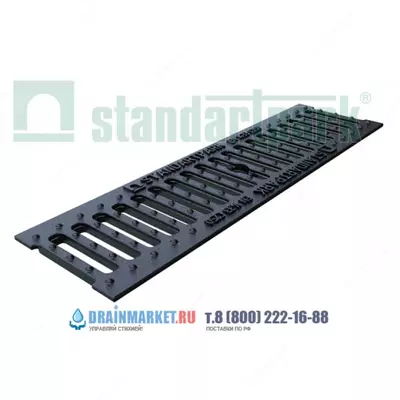  Решетка водоприемная Basic РВ-10.14.50- ячеистая чугунная ВЧ кл. С 20403 решоткалар standartpark latoklar - 