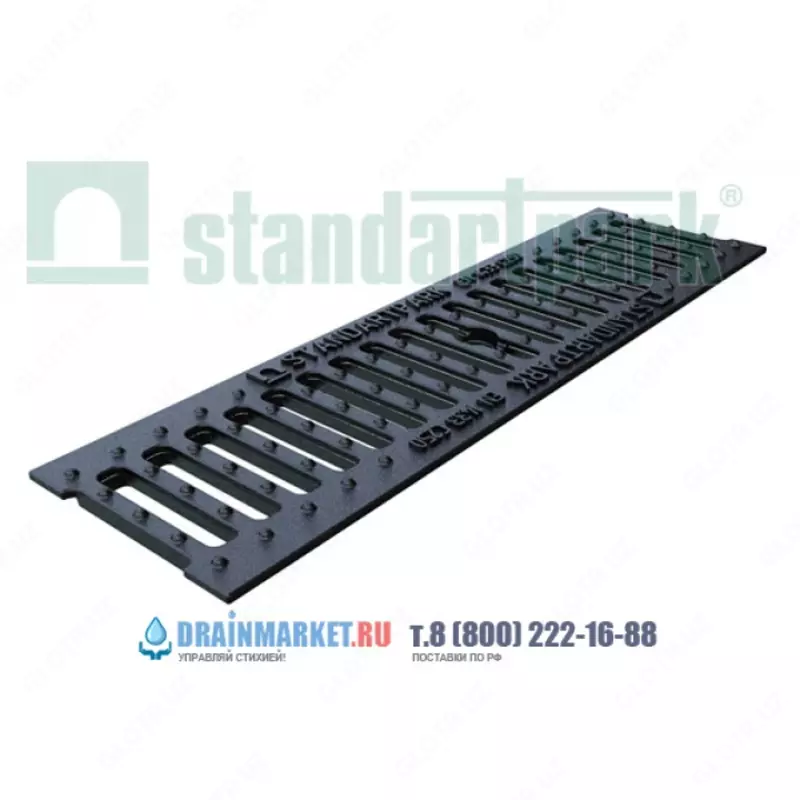  Решетка водоприемная Basic РВ-10.14.50- ячеистая чугунная ВЧ кл. С 20403 решоткалар standartpark latoklar - TEXNO DAT LATOKLAR