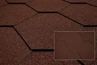  Гибкая черепица Katepal (Катепал) Classic-KL Brown мягкая кровля андулин - 