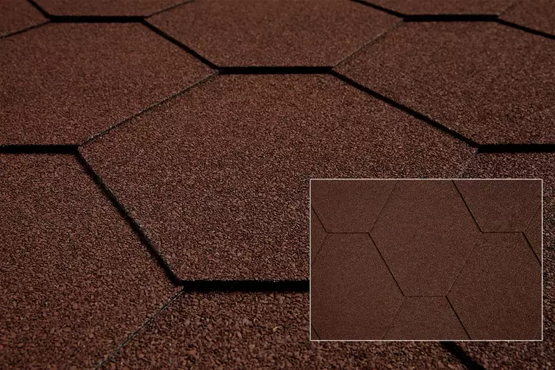   Гибкая черепица Katepal (Катепал) Classic-KL Brown мягкая кровля андулин