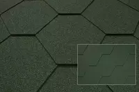 Гибкая черепица Katepal (Катепал) Classic-KL Green мягкая кровля андулин