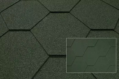  Гибкая черепица Katepal (Катепал) Classic-KL Green мягкая кровля андулин Оптом и розница