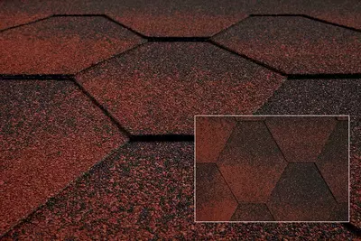  Битумная черепица KATEPAL JAZZY Красный Гибкая черепица andulin - 