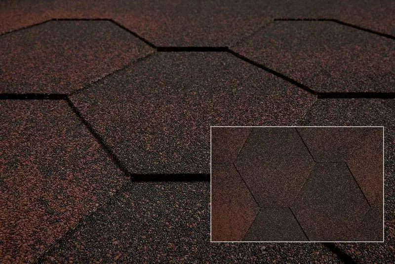 Битумная черепица KATEPAL JAZZY Коричневый Гибкая черепица мягкая кровля