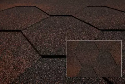   Битумная черепица KATEPAL JAZZY Коричневый Гибкая черепица мягкая кровля