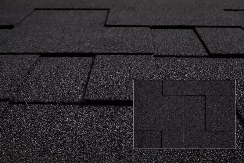 Bitumli cherepitsa KATEPAL ROCKY qora BLACK Egiluvchan cherepitsa andulin yumshoq tom