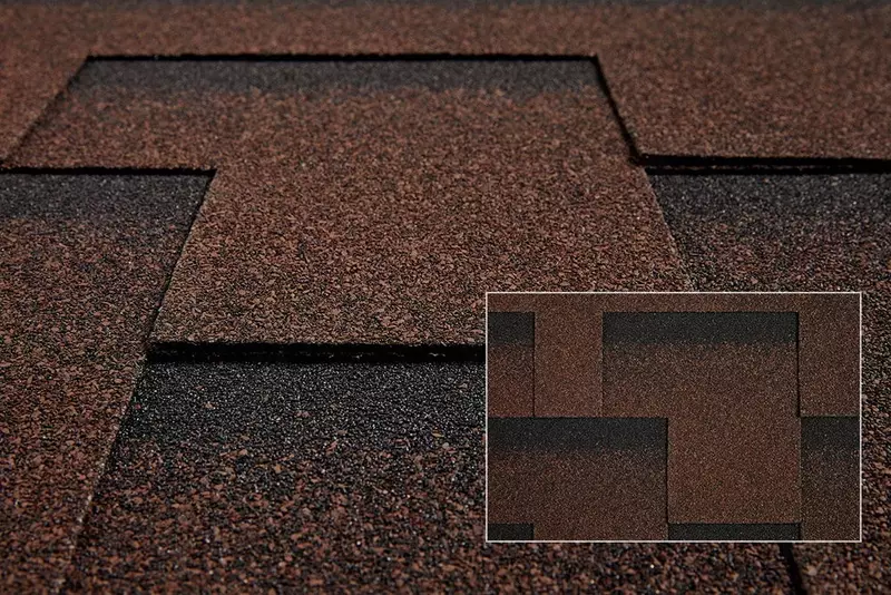 Битумная черепица KATEPAL ROCKY Barkwood brown спелый каштан Гибкая черепица андулин